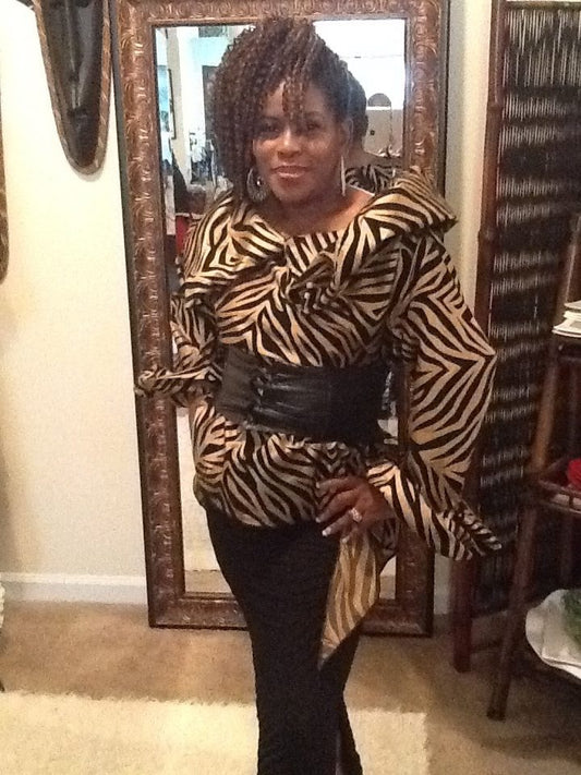 NK Signature Blouse Zebra