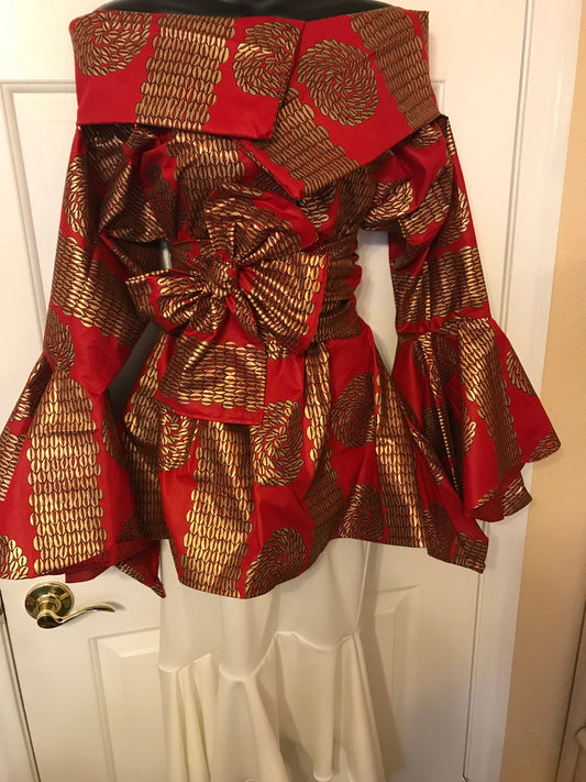 Blouse and Skirt Ensemble