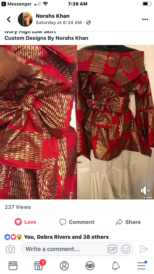 Wide Collar Signature Blouse