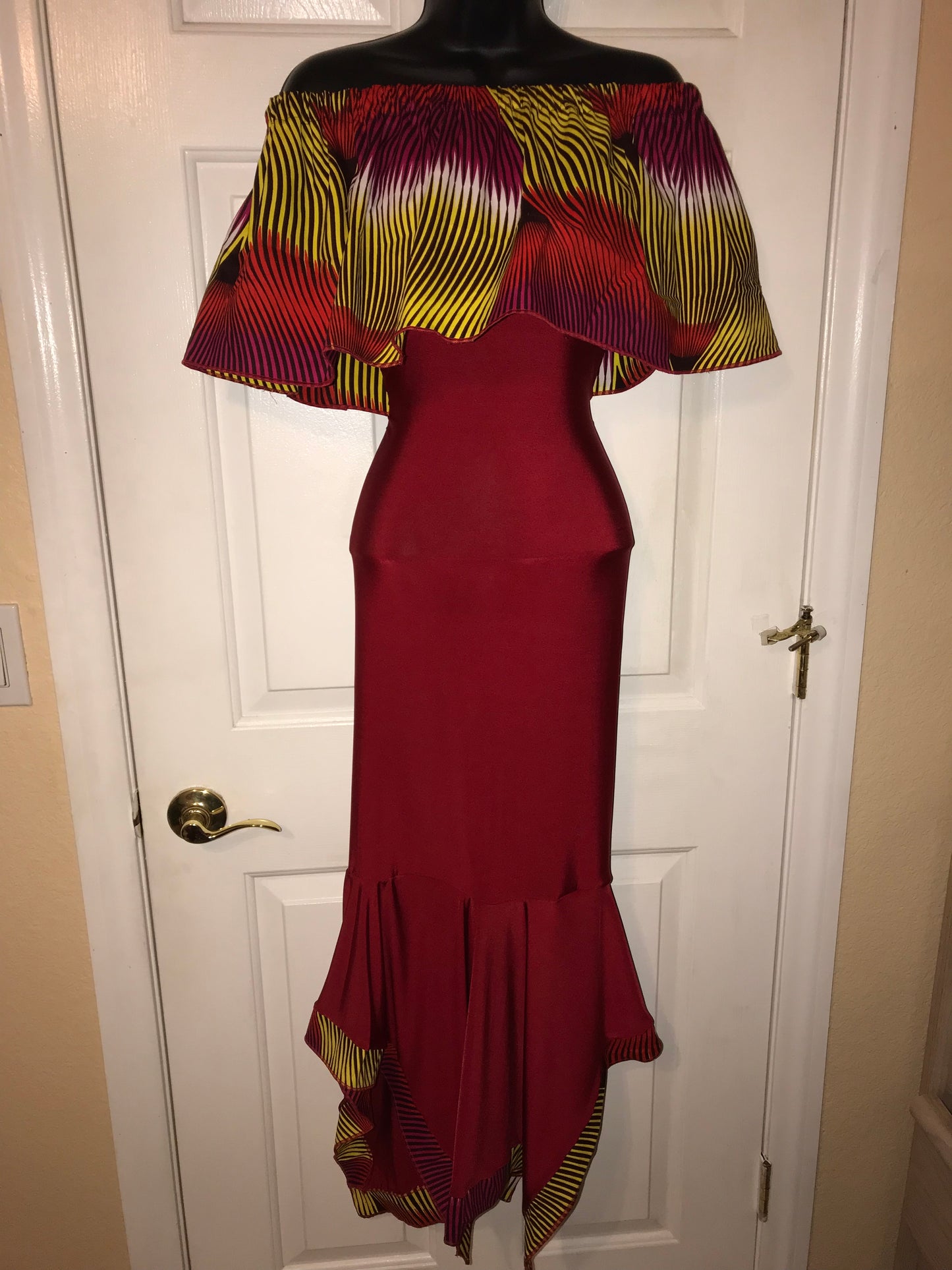 Tube Dress with Trim