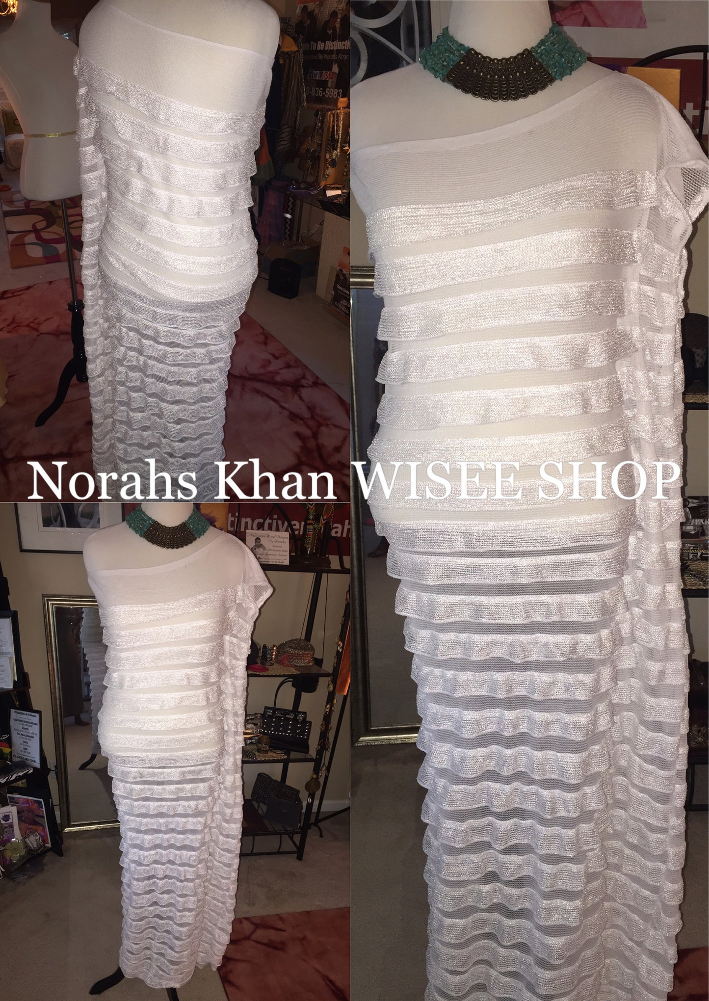 NK White Ruffle Off Shoulder Dress